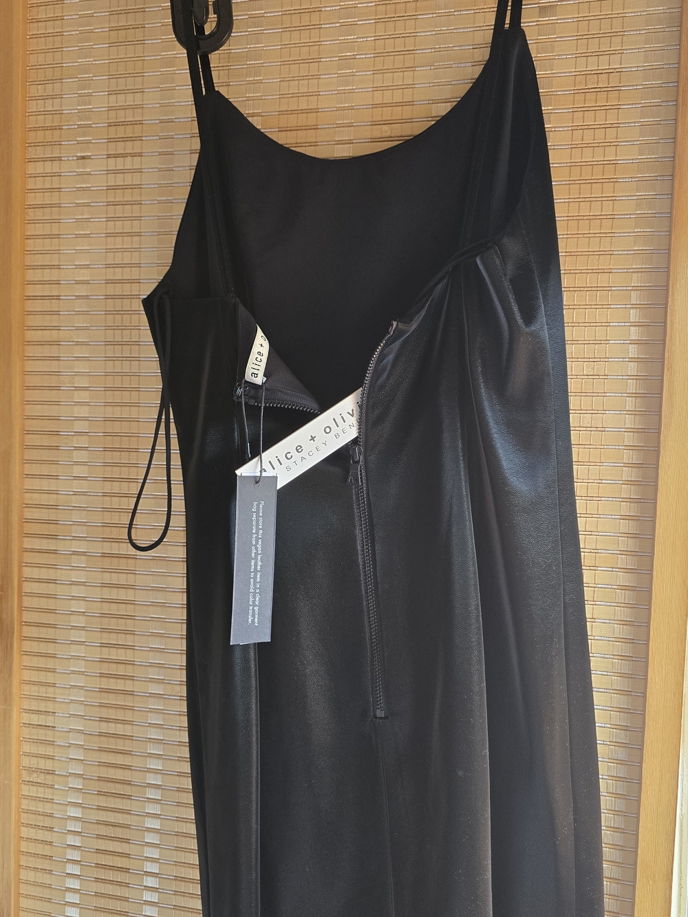 Alice + Olivia Black Leather Dress - Picture 3 of 6